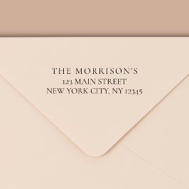 Minimal modern typografi-Returadress Självfärgande Stämpel