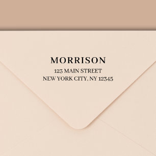 Minimal modern typografi-Returadress Självfärgande Stämpel
