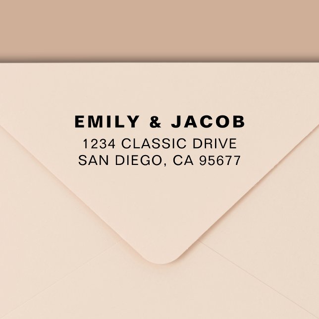 Minimal modern typografi-Returadress Självfärgande Stämpel (Skapare uppladdad)