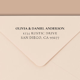 Minimal modern typografi-Returadress Självfärgande Stämpel