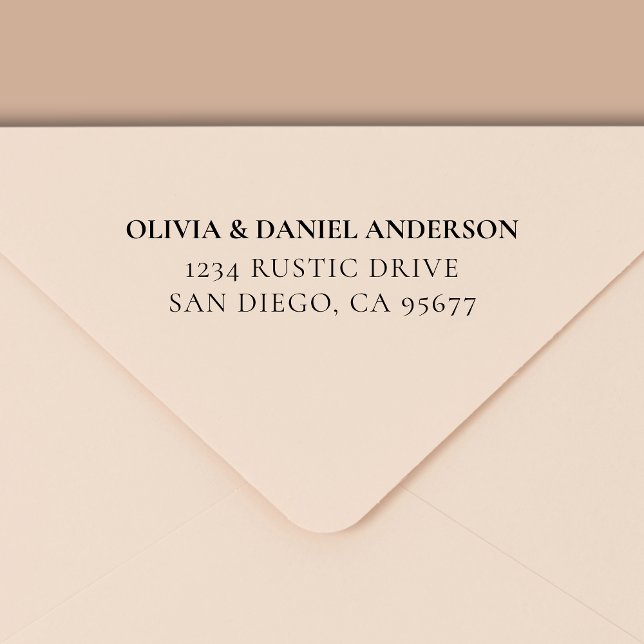 Minimal modern typografi-Returadress Självfärgande Stämpel (Skapare uppladdad)