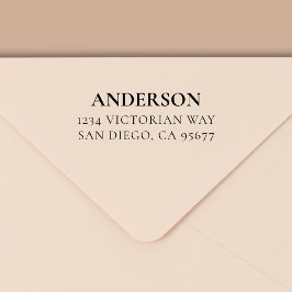 Minimal modern typografi-Returadress Självfärgande Stämpel