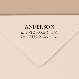 Minimal modern typografi-Returadress Självfärgande Stämpel