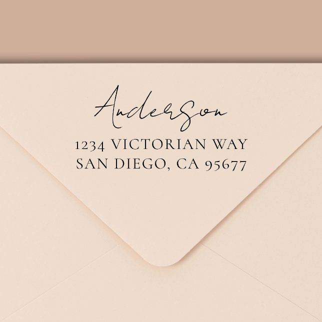 Minimal modern typografi-Returadress Självfärgande Stämpel (Skapare uppladdad)