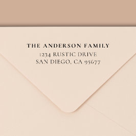 Minimal modern typografi-Returadress Självfärgande Stämpel