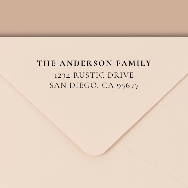 Minimal modern typografi-Returadress Självfärgande Stämpel (Skapare uppladdad)