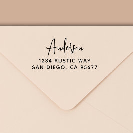 Minimal modern typografi-Returadress Självfärgande Stämpel