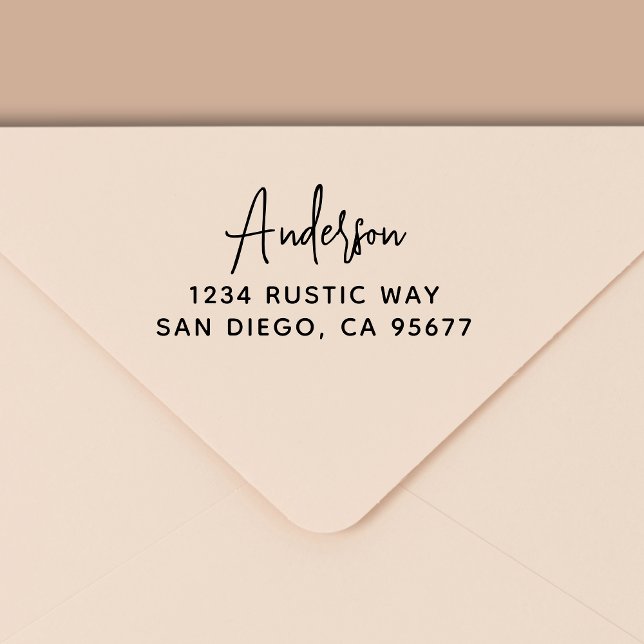 Minimal modern typografi-Returadress Självfärgande Stämpel (Skapare uppladdad)