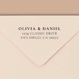 Minimal modern typografi-Returadress Självfärgande Stämpel