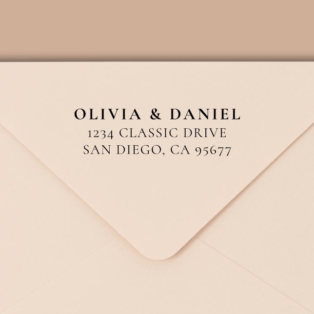 Minimal modern typografi-Returadress Självfärgande Stämpel (Skapare uppladdad)