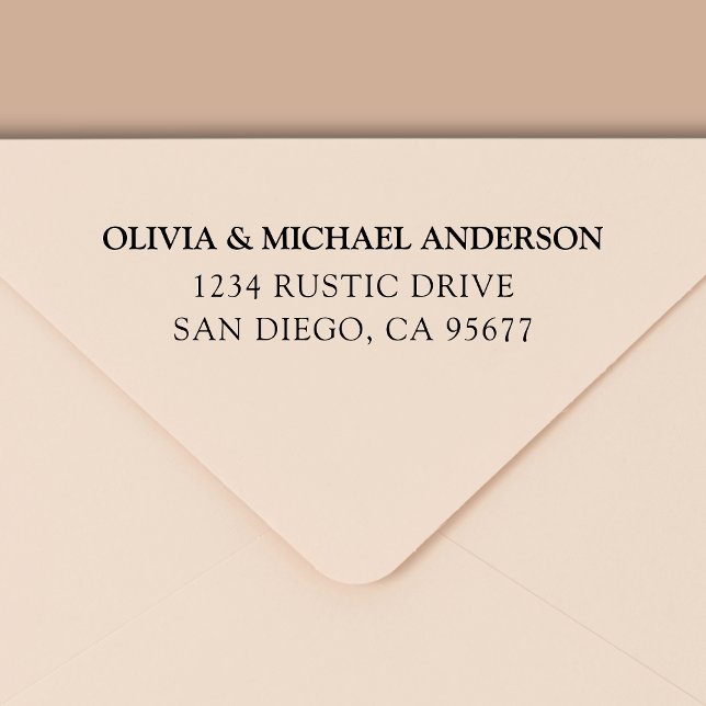 Minimal modern typografi-Returadress Självfärgande Stämpel (Skapare uppladdad)