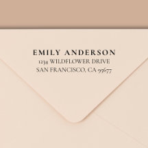 Minimal modern typografi-Returadress