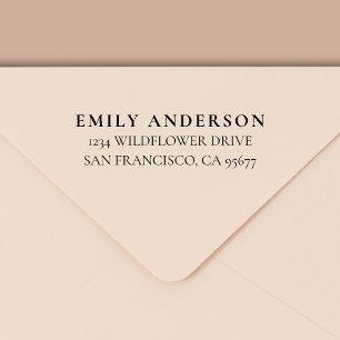 Minimal modern typografi-Returadress Självfärgande Stämpel
