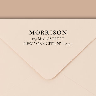 Minimal modern typografi-Returadress Självfärgande Stämpel