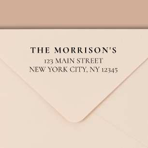 Minimal modern typografi-Returadress Självfärgande Stämpel
