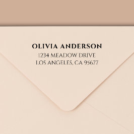 Minimal modern typografi-Returadress Självfärgande Stämpel