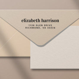 Minimal modern typografi-Returadress Självfärgande Stämpel