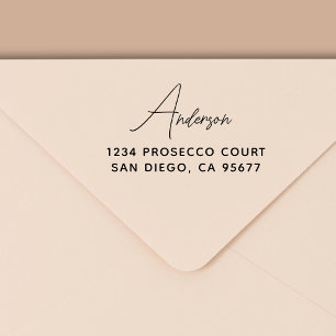 Minimal modern typografi-Returadress Självfärgande Stämpel