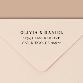 Minimal modern typografi-Returadress Självfärgande Stämpel