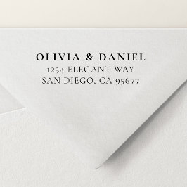 Minimal modern typografi-Returadress Självfärgande Stämpel