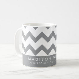 Minimal modern zigzag-kaffe Mugg