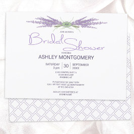 Minimal Möhippa Herb Lavender Flower-paket Inbjudningar