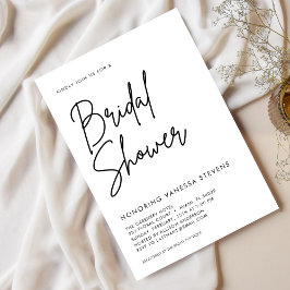 Minimal Möhippa och Chic Inbjudningar