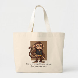 Minimal Monkey – Daily Growth Carry Tote Bag Jumbo Tygkasse