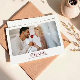 Minimal Monogram Deep Burgundy Script Wedding Tack Kort