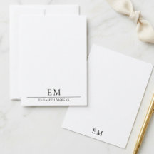 Minimal Monogram Elegant Modern Vertikal