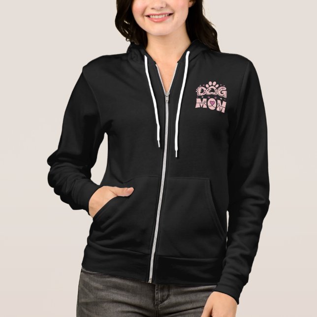 Minimal monogram för hundmamma t shirt (Framsida)