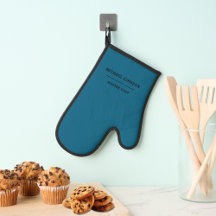 Minimal monogram Master Chef Blue och White Apron