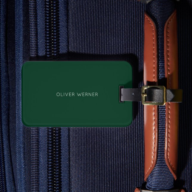 Minimal mörk-grönt för minimal Elegant Bagagebricka (Framsida Insitu 4)