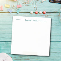 Minimal Mörk grönt monogram Fullt Namn