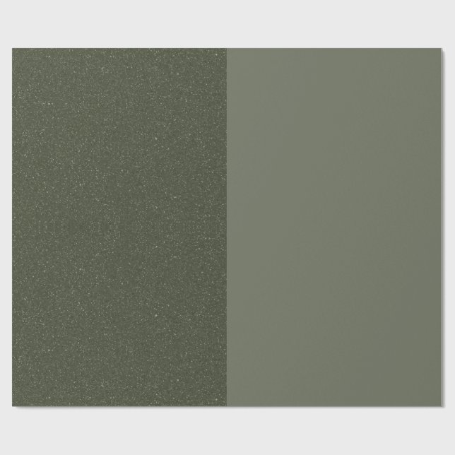 Minimal mossingrön presentpapper – kan anpassas (Platt)