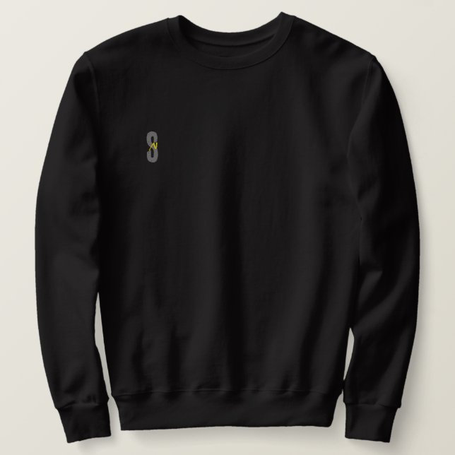 Minimal Motivational T-Shirt – Positive Energy Lång Ärmad Tröja (Design framsida)