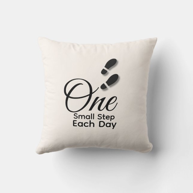 Minimal Motivational Throw Pillow-Home Decor Kudde (Baksida)