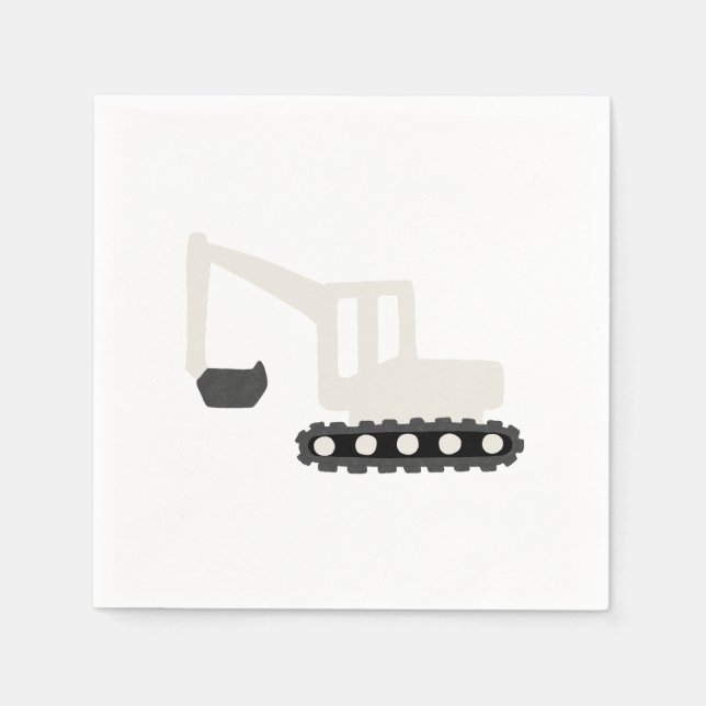 Minimal Napkin för Födelsedagsfest för felsökning Pappersservett (Framsidan)