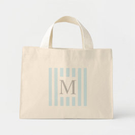 Minimal Nautic Style Grocery Tote Bag Mini Tygkasse