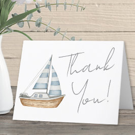 Minimal nautical Baby Shower Tack Kort