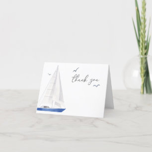 Minimal Nautical Sailboat Shower Ahoy Boy Tack Kort