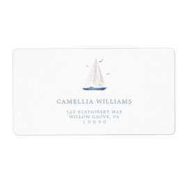 Minimal nautisk sjöbåtsbabydusch Ahoy Adress Fraktsedel