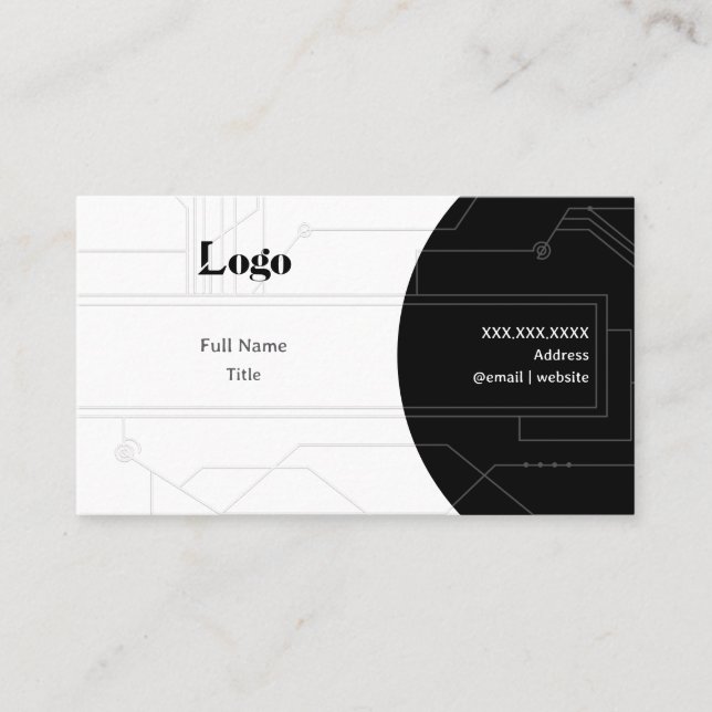 Minimal Networking Business Card Visitkort (Framsida)
