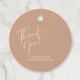 Minimal neutral baby shower tack vare runt märke gåvor etiketter