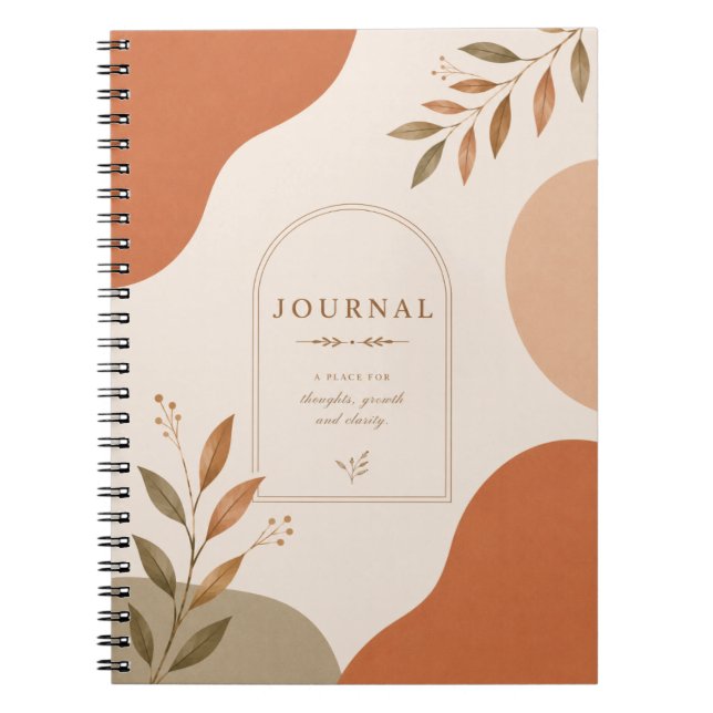 Minimal Neutral Journal Anteckningsbok |  (Framsidan)
