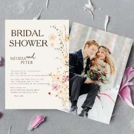 Minimal och Chic | Boho WildblomMöhippa Inbjudningar