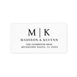 Minimal och Chic | Bröllop-adressetikett Adressetikett