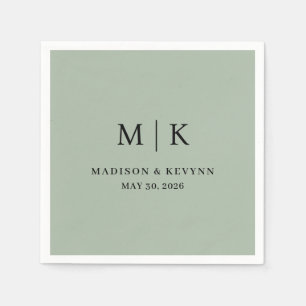 Minimal och Chic Bröllop Napkins Pappersservett