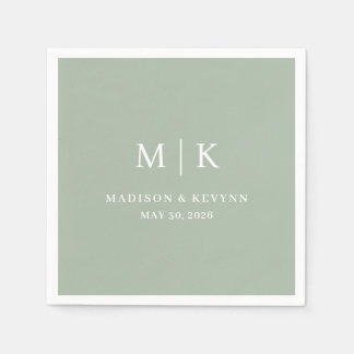 Minimal och Chic | Bröllop Napkins Pappersservett