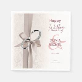Minimal och Chic Bröllop Pappersservett